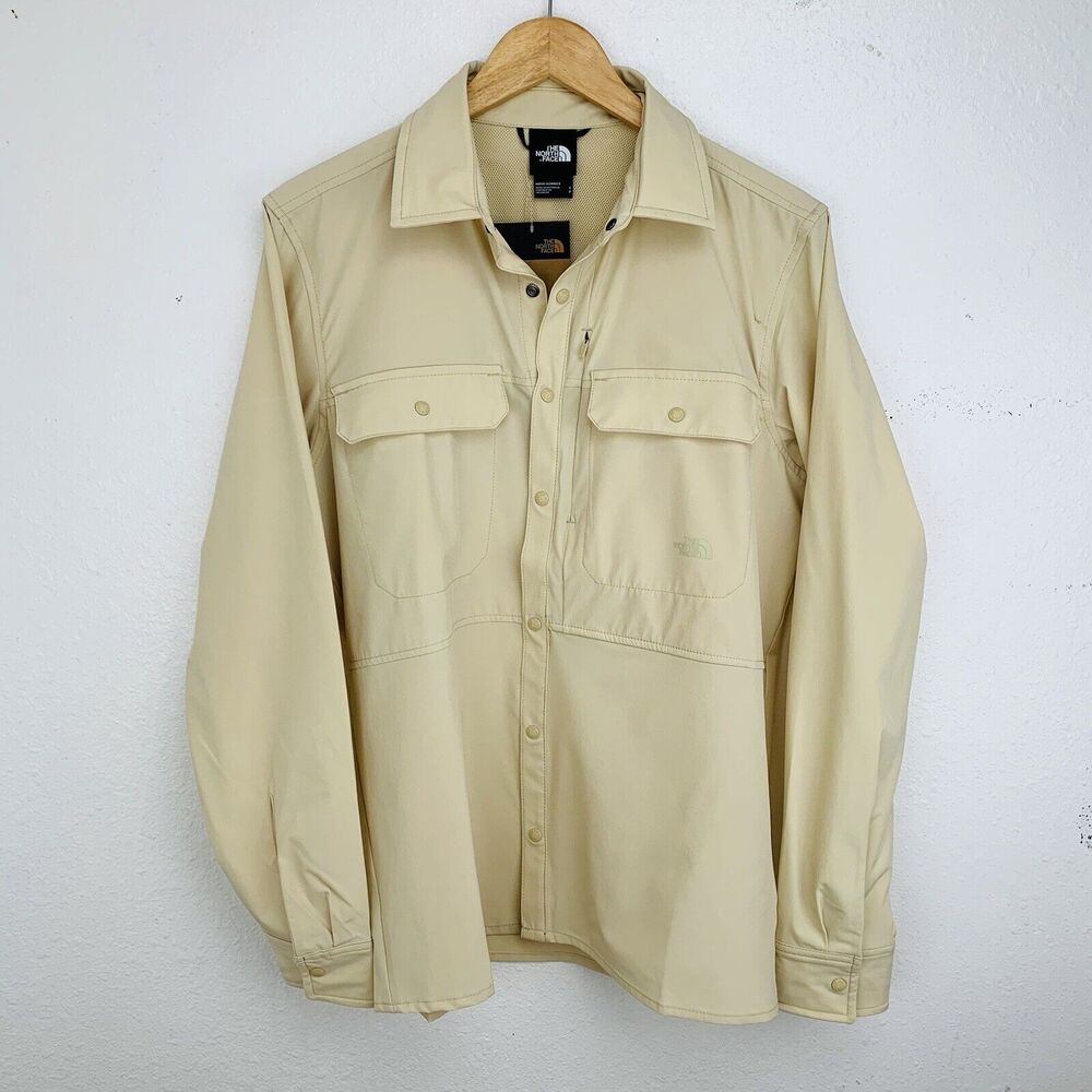 The North Face Men’s Sniktau LS Sun Shirt Size S Gravel Outdoor Vented New